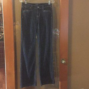 WHBM Black Blanc Fit Trouser Leg Share Joy pants